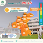 รายงานสถานการณ์ฝุ่นละอองขนาดไม่เกิน 2.5 ไมครอน (PM2.5) อำเภอสังขะ จังหวัดสุรินทร์